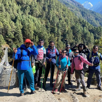 Everest base camp Yoga Trek